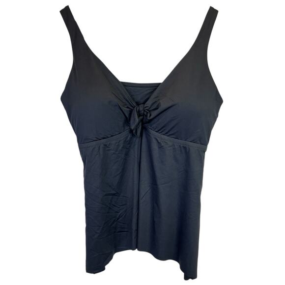 Becca Color Code Flounce Tankini top black - 1X - Picture 2 of 9